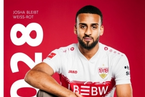 官方：斯图加特与24岁右后卫瓦格诺曼续约至2028年6月