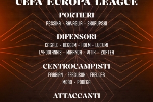 博洛尼亚欧联杯名单：贝纳德斯基、波贝加在列，因莫比莱缺席