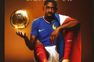 萨利巴社媒祝贺登贝莱获得金球奖：大BOSS😍🔥