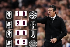 🏟️魔鬼主场！维拉近7个欧战主场不败，赢拜仁、巴黎，平尤文